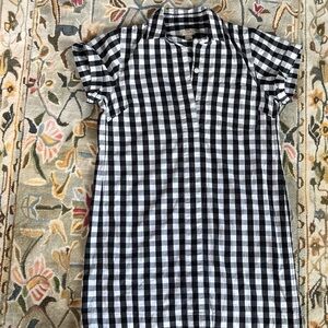 J. crew size 4 Black and White Gingham Dress